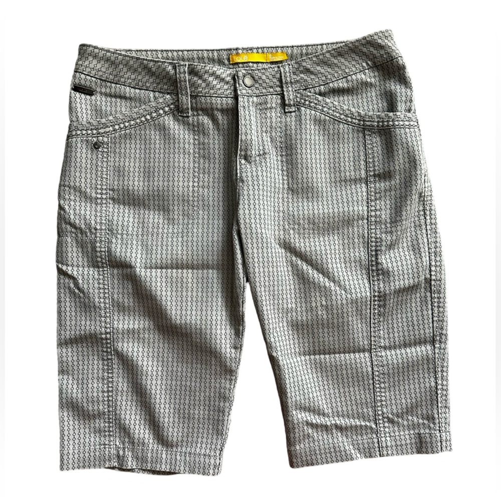 Lole Patterned Gray Women's Bermuda Shorts